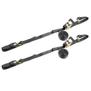 15ft x 1.5in ANCHOR STRAPS Ratchet Strap: 1000lb WLL, 3,000lb Break Strength