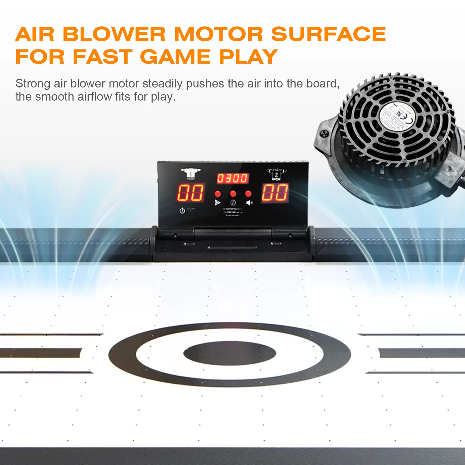 72" Indoor Air Hockey Table with LED Scoreboard