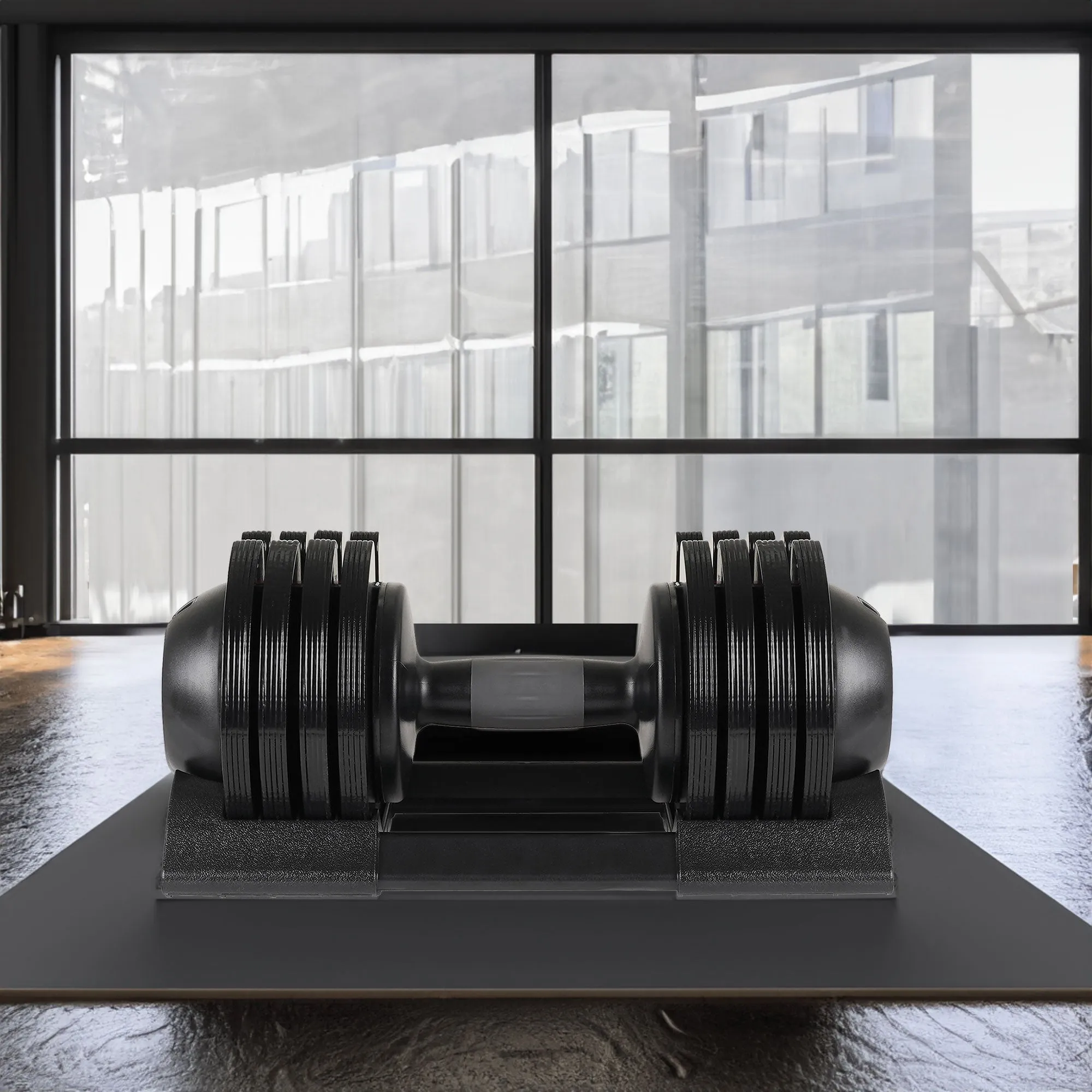 Adjustable Dumbbell  Durable Steel & Plastic Design 23.5 kgs