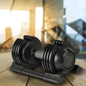 Adjustable Dumbbell  Durable Steel & Plastic Design 23.5 kgs