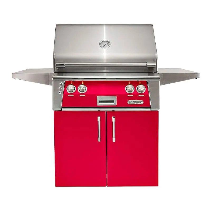 Alfresco ALXE 30-Inch Freestanding Gas Grill with Rotisserie