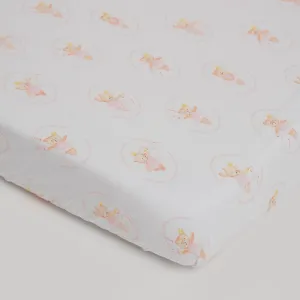 Ballerina Bear Fitted Cot Sheet