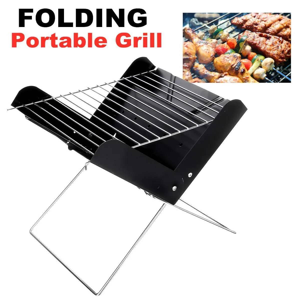 BBQ Grill Folding Stainless Steel Portable Small Barbecue Grill