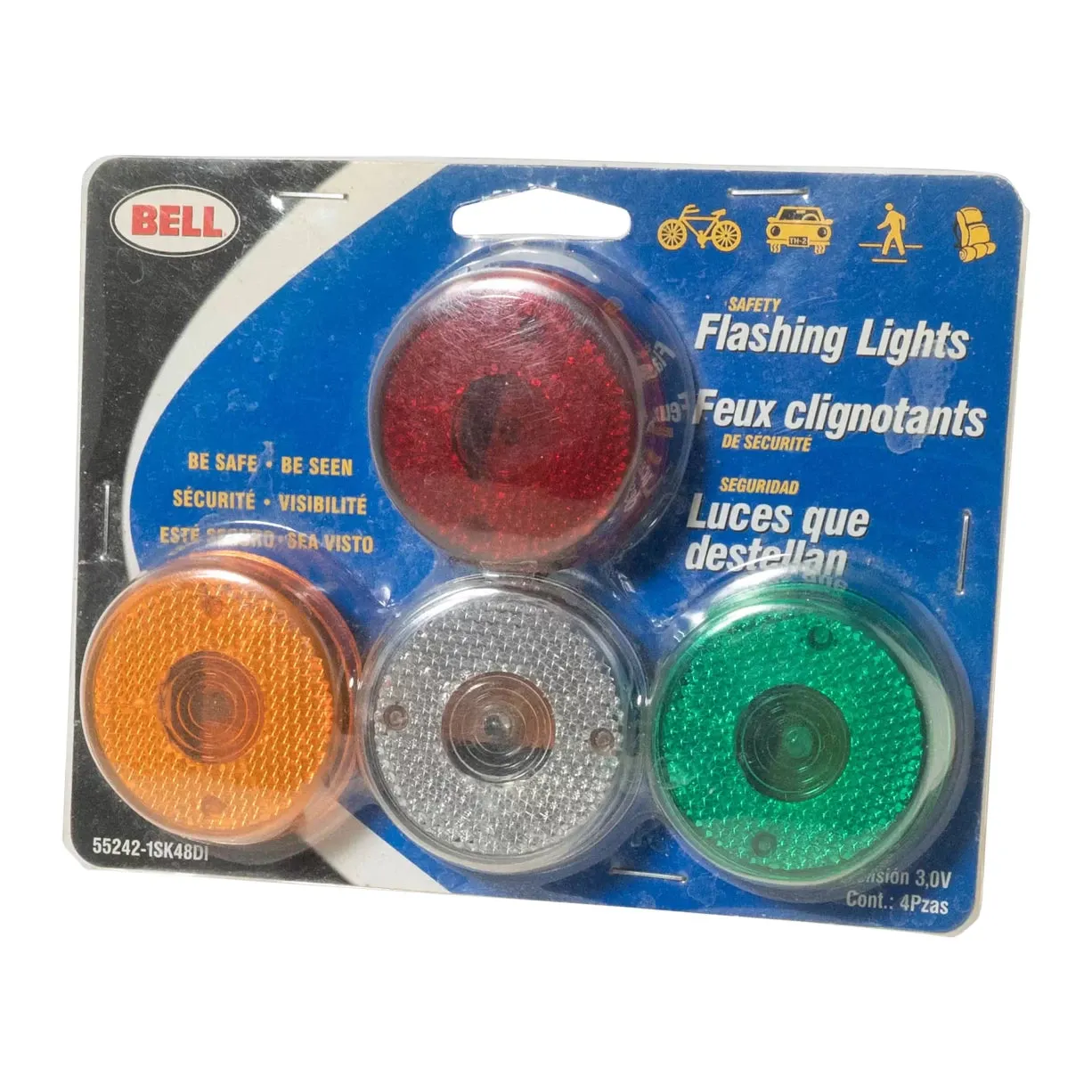 Bell Flashing Round Light with Clip