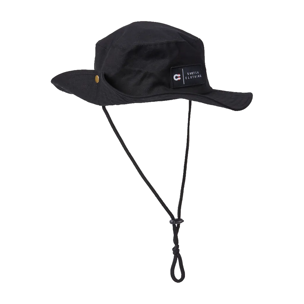 Brim Hat Cotton Canvas Black
