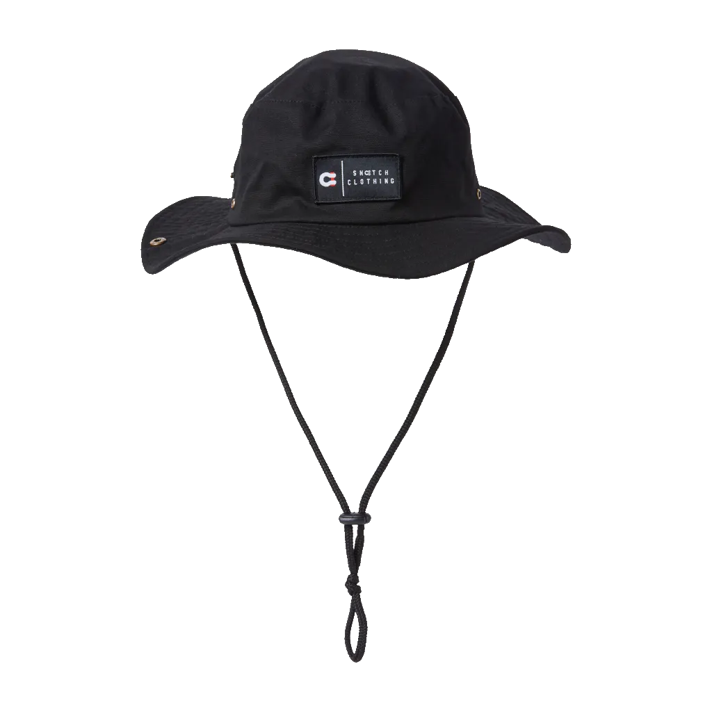 Brim Hat Cotton Canvas Black