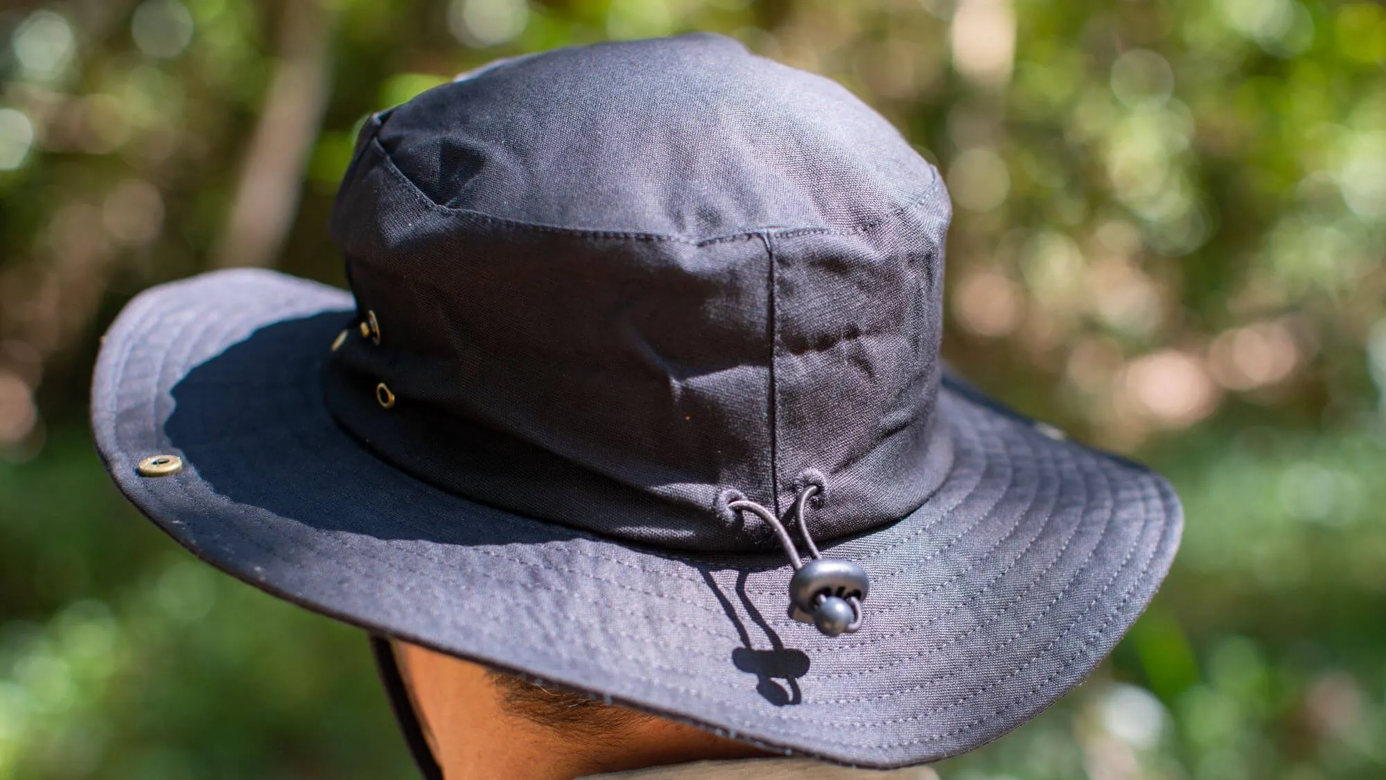 Brim Hat Cotton Canvas Black