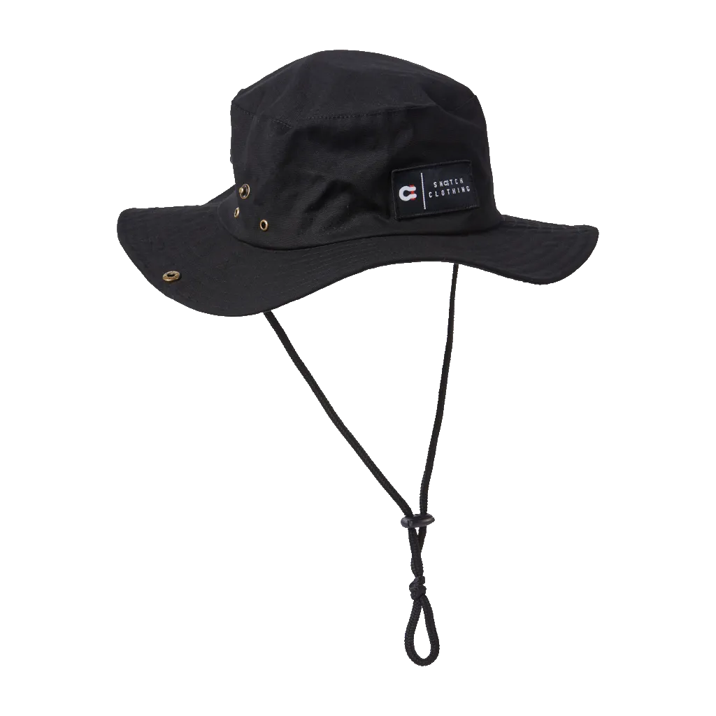 Brim Hat Cotton Canvas Black