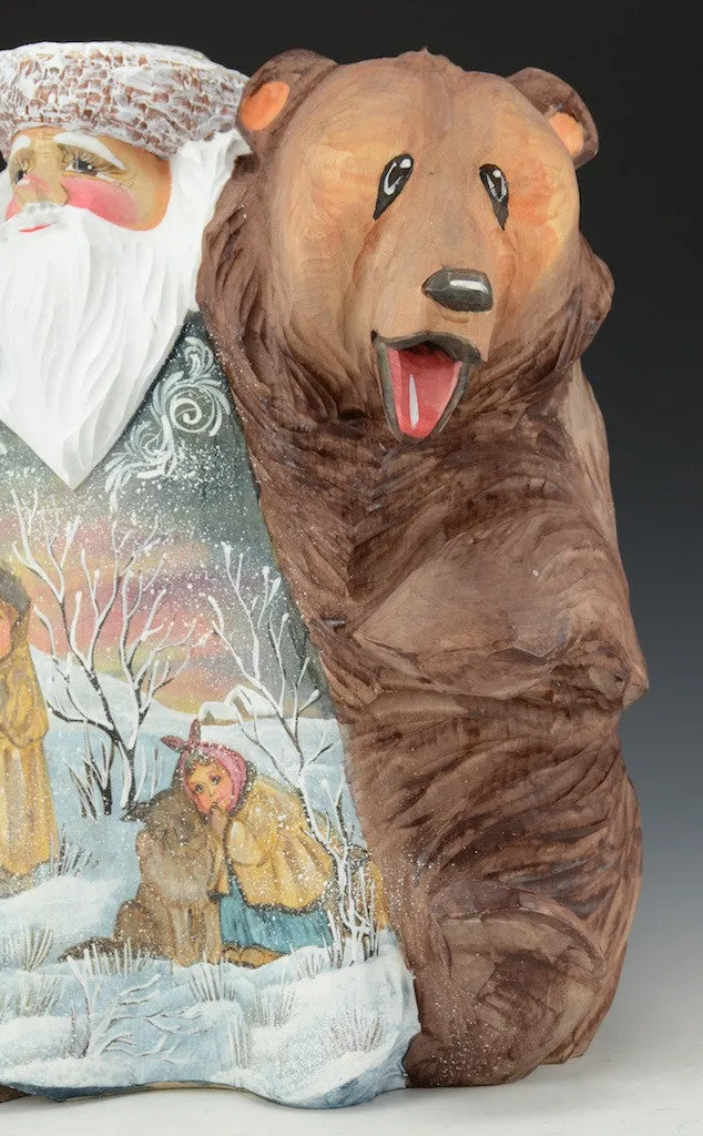 Christmas Bear Hug - Russian Santa Claus