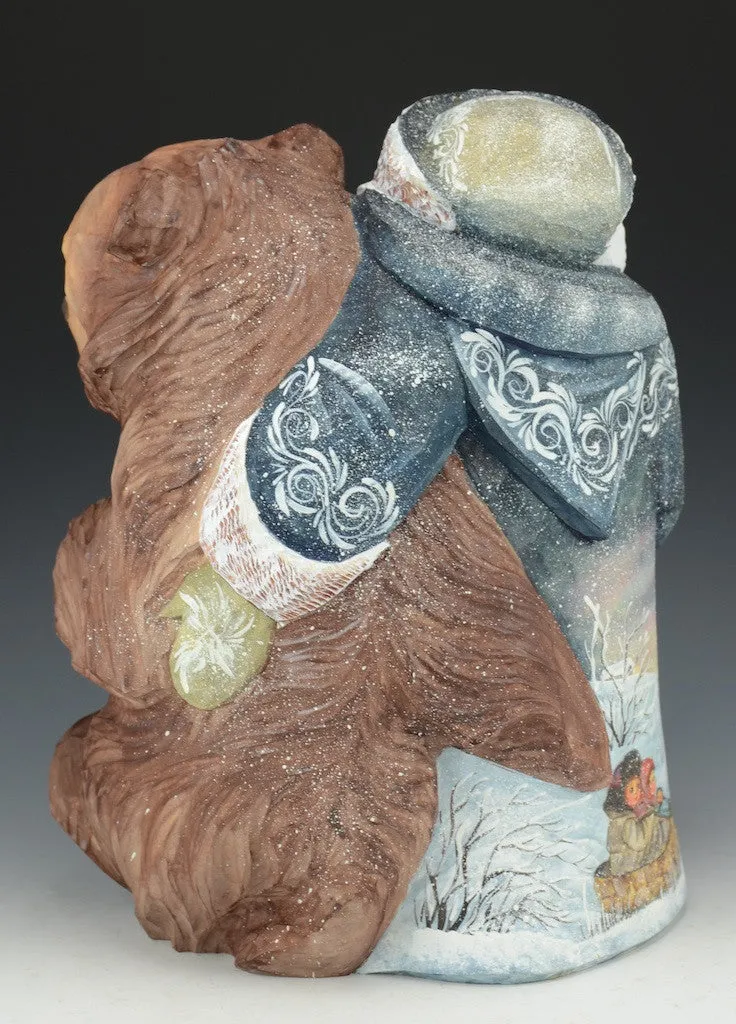 Christmas Bear Hug - Russian Santa Claus