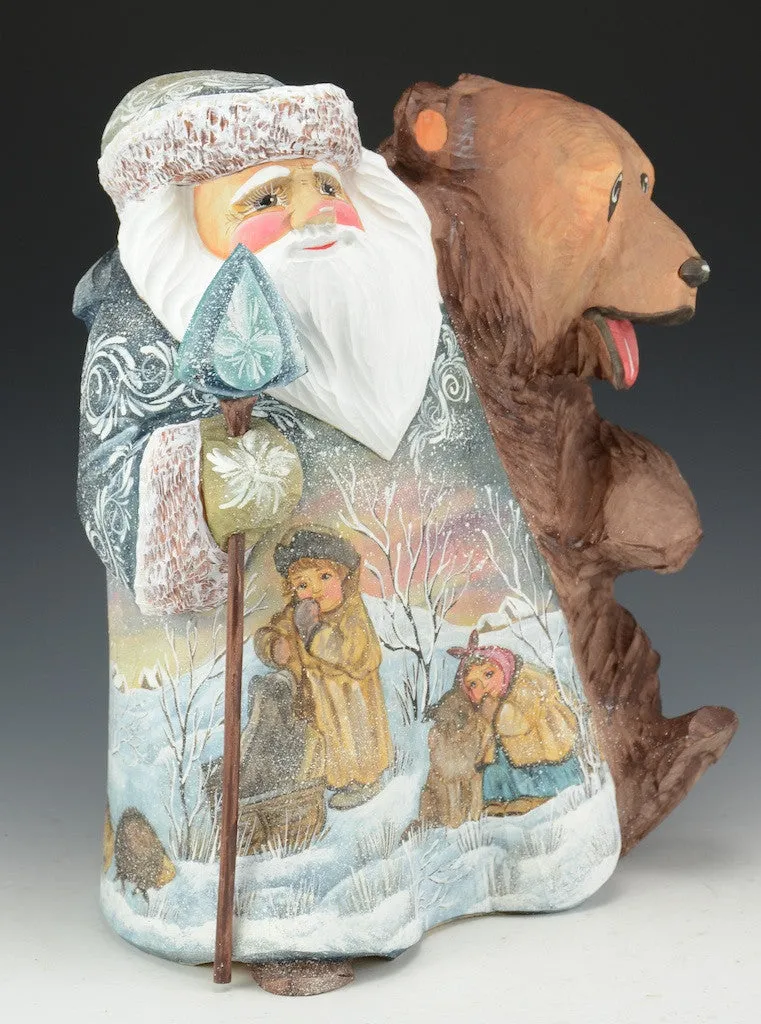 Christmas Bear Hug - Russian Santa Claus