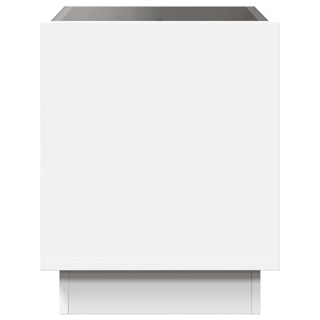 Coffee Table with Infinity LED White 40x40x50 cm