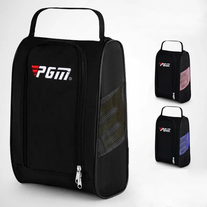 Convenient Breathable Golf Shoe Bag - Durable Nylon