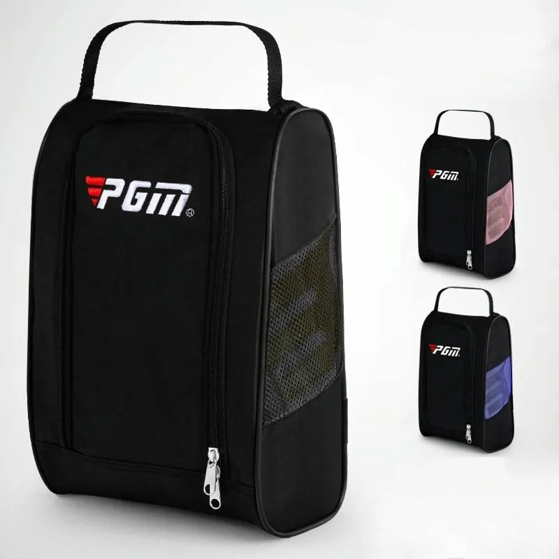 Convenient Breathable Golf Shoe Bag - Durable Nylon