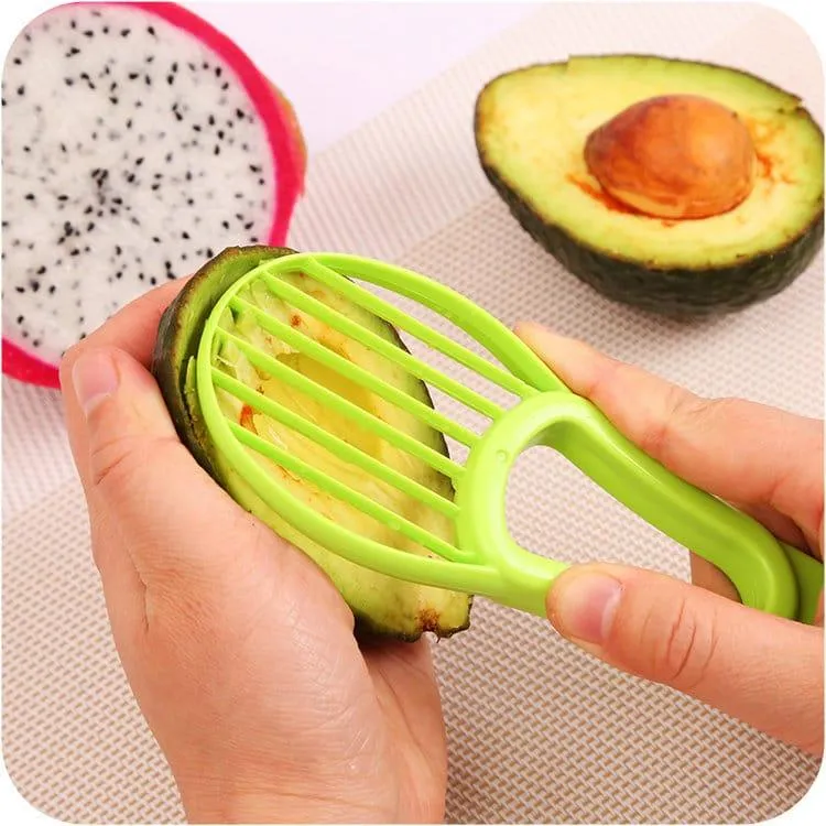 Convenient Multipurpose Durable Plastic Avocado Peeler