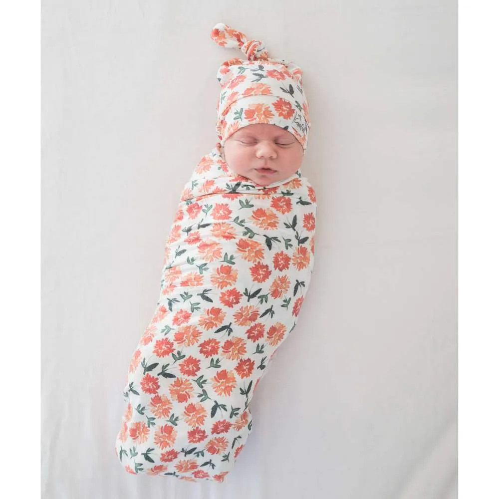 Copper Pearl Knit Swaddle Blanket | Hazel