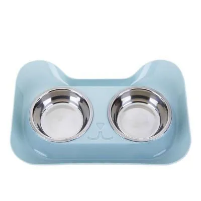 Durable Double Stainless Steel Bowl