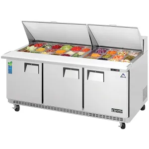 Everest EPBR3 Swing Top Prep Table 30 Pans 19 cu.ft.