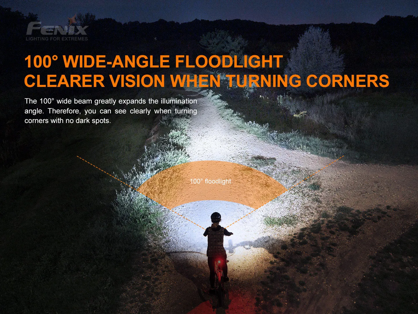 Fenix BC26R Ultra Bright Rechargeable Bicycle Light with Fenix BC05 V2.0 Rear light
