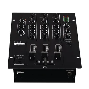 Gemini PS3 Professional 10 3-Channel Stereo DJ Mixer