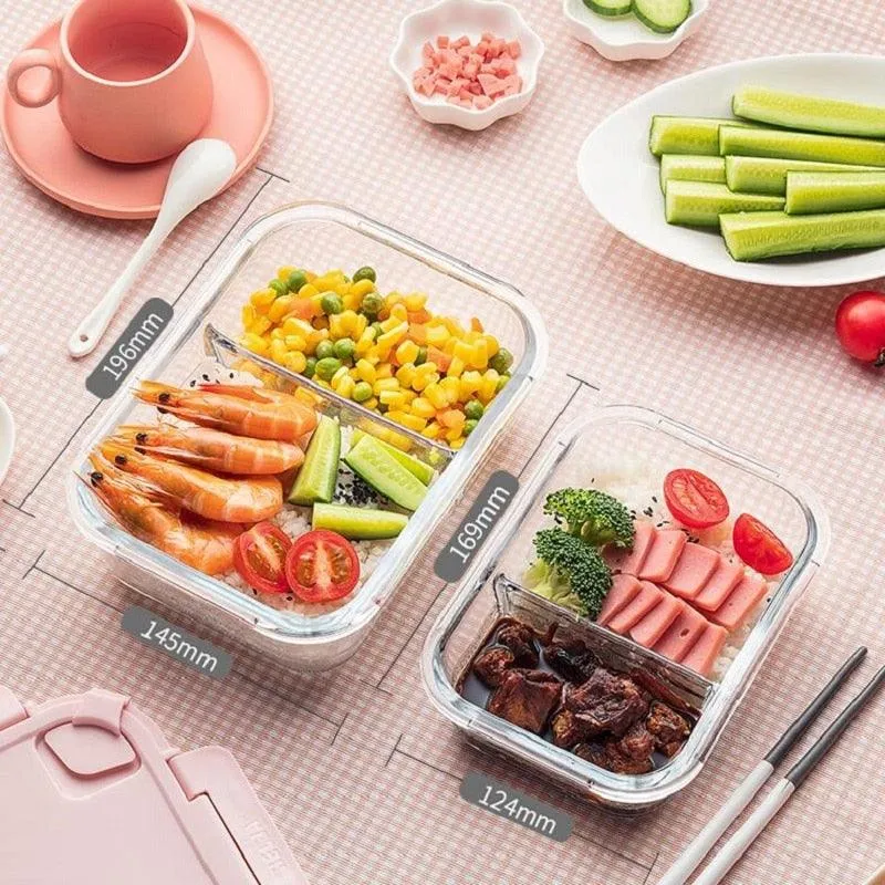 Glass Lunch Box with Durable Locking Lid