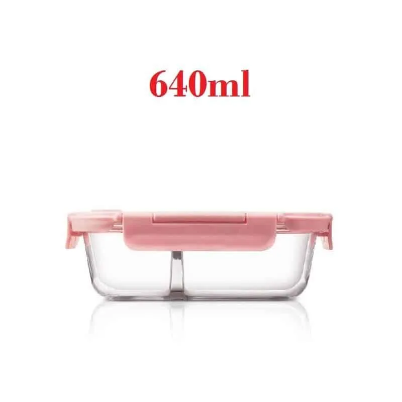 Glass Lunch Box with Durable Locking Lid