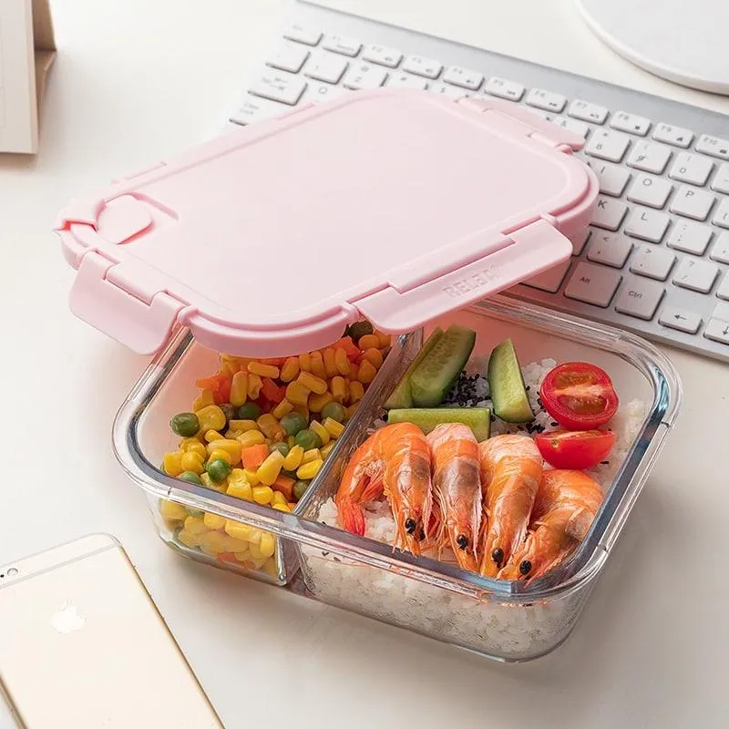 Glass Lunch Box with Durable Locking Lid