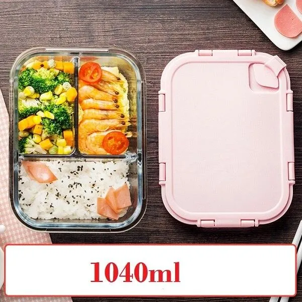 Glass Lunch Box with Durable Locking Lid