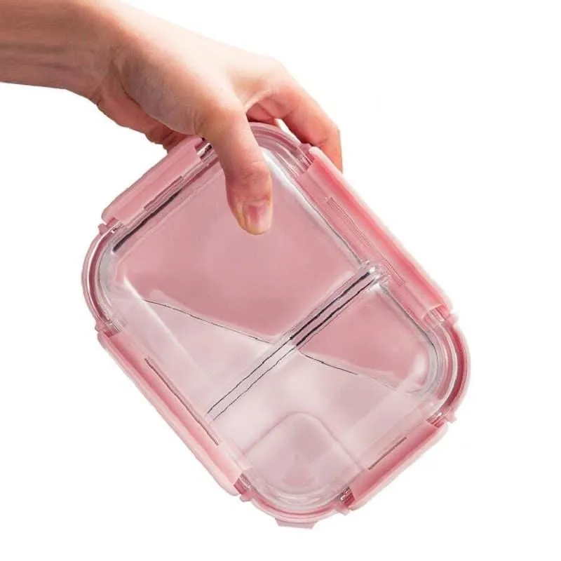 Glass Lunch Box with Durable Locking Lid
