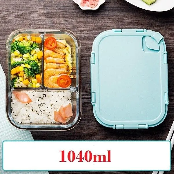 Glass Lunch Box with Durable Locking Lid
