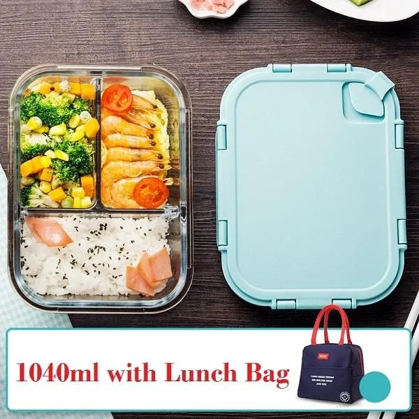 Glass Lunch Box with Durable Locking Lid