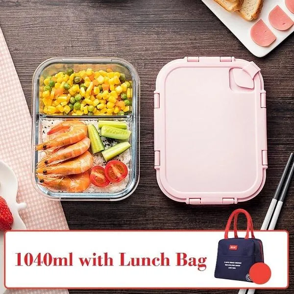 Glass Lunch Box with Durable Locking Lid