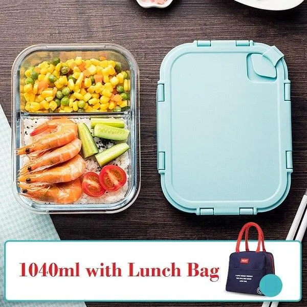 Glass Lunch Box with Durable Locking Lid