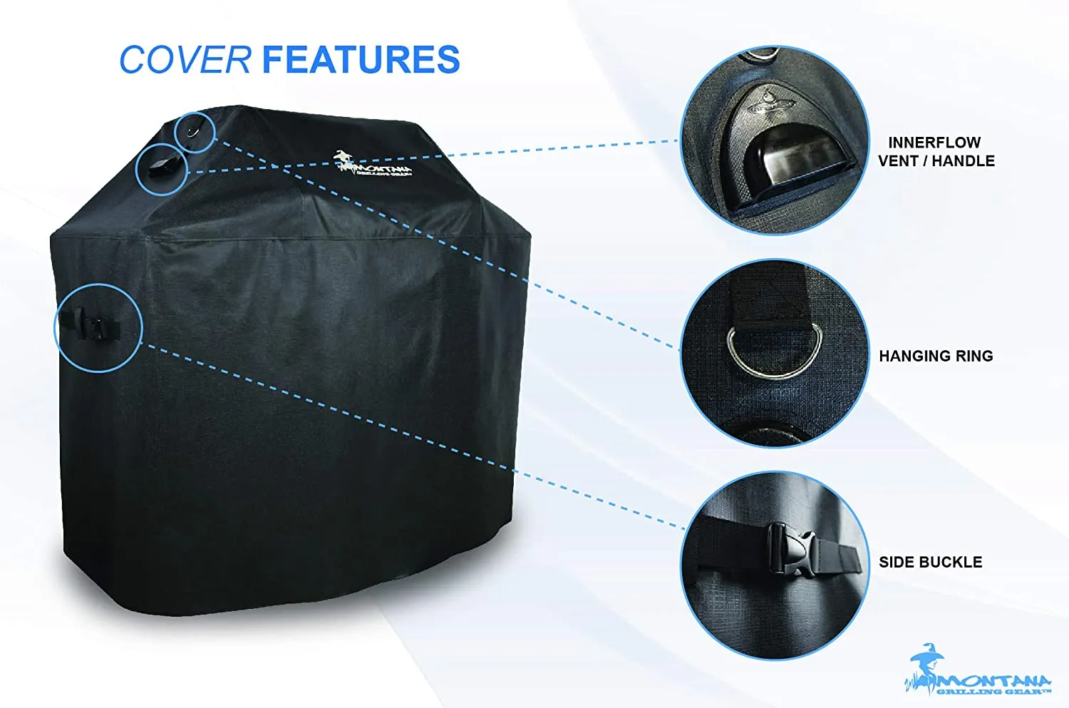 Heavy Duty 90" BBQ Cover PTCLH90 by Montana