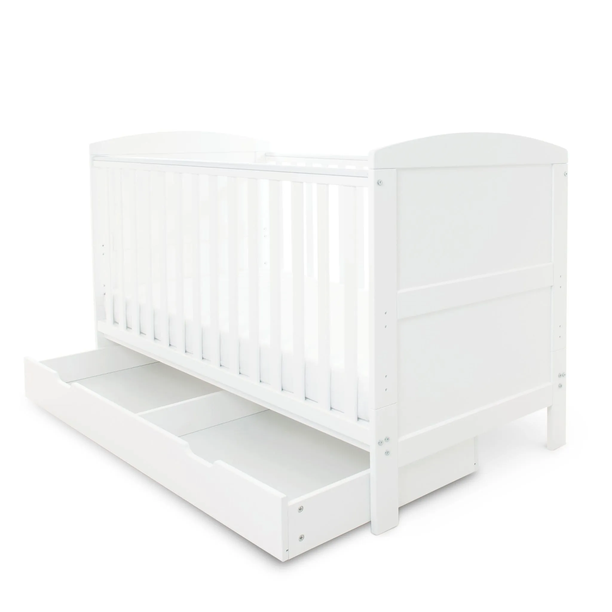 Ickle Bubba Coleby Classic 2 Piece Furniture Set with Under Drawer White