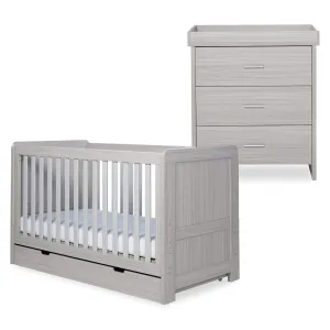 Ickle Bubba Pembrey 2 Piece Furniture Set and Under Drawer Ash Grey