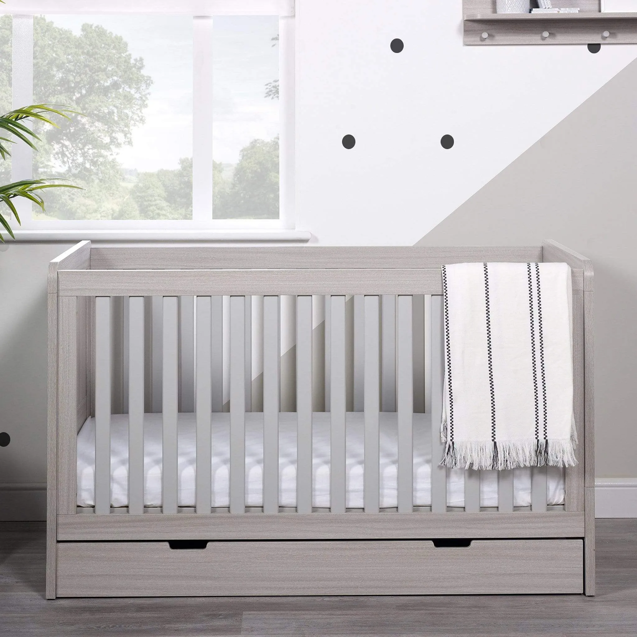Ickle Bubba Pembrey 2 Piece Furniture Set and Under Drawer Ash Grey