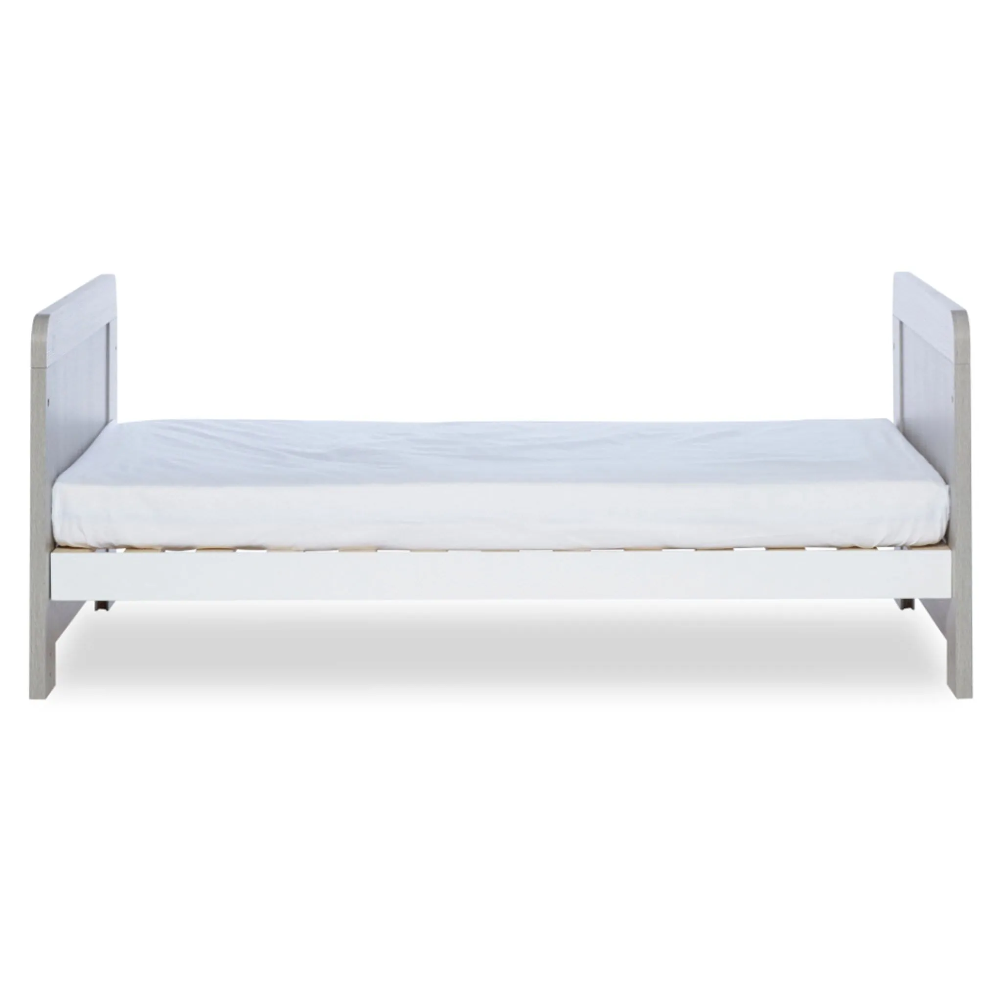 Ickle Bubba Pembrey Cot Bed Ash Grey & White