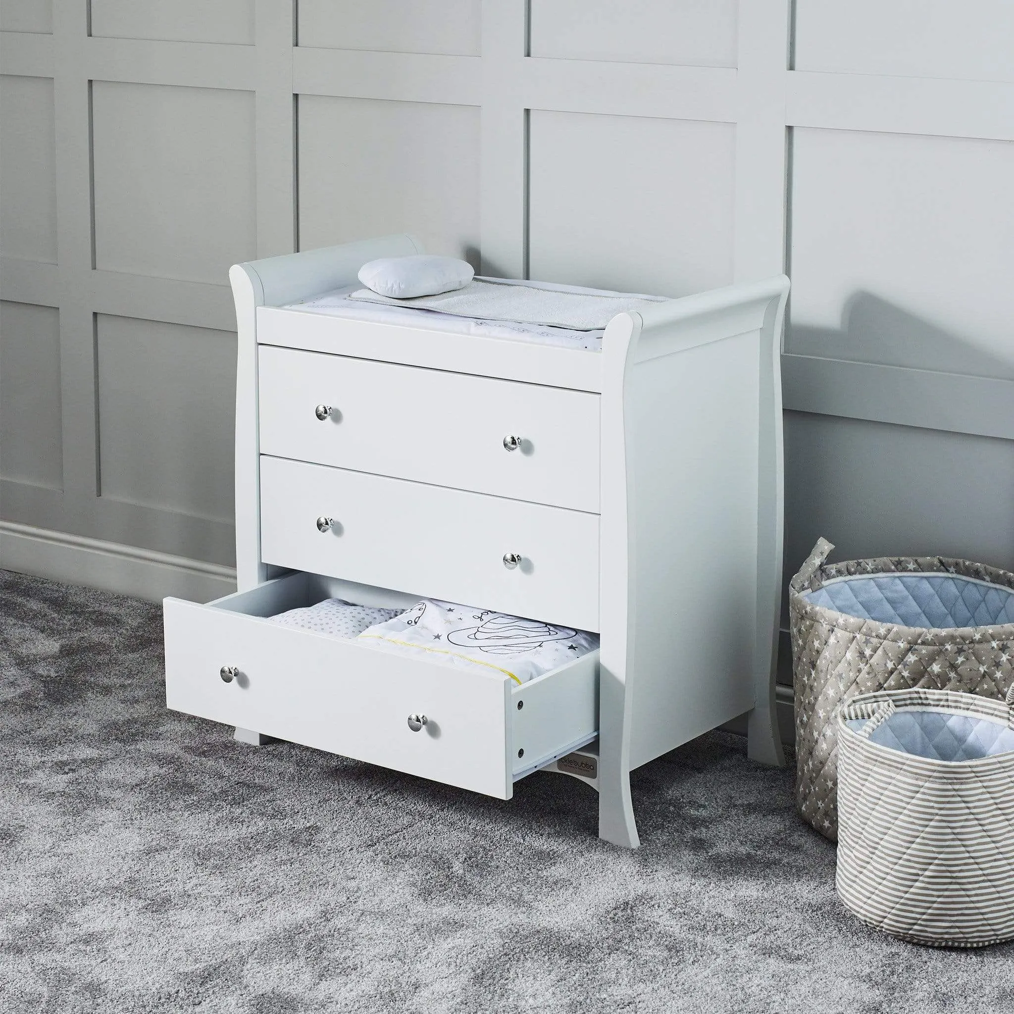 Ickle Bubba Snowdon Classic 3 Piece Furniture Set - White