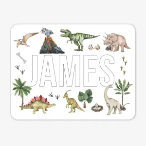 Kids Personalized Whiteboard | Dino Tracks