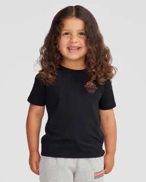 Kids' Queenstown Organic Cotton T-shirt - Black Stingray
