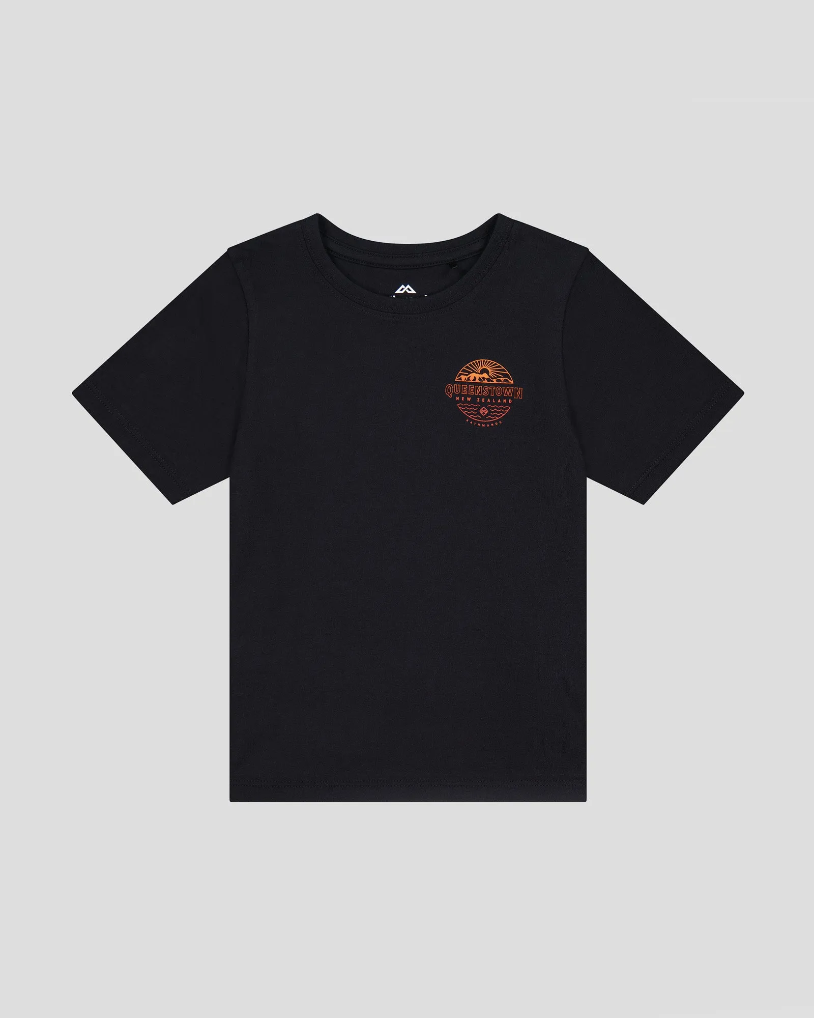 Kids' Queenstown Organic Cotton T-shirt - Black Stingray