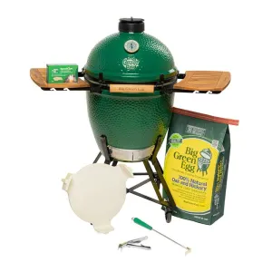 Large Big Green Egg Bundle with Floor Nest and Acacia Mates