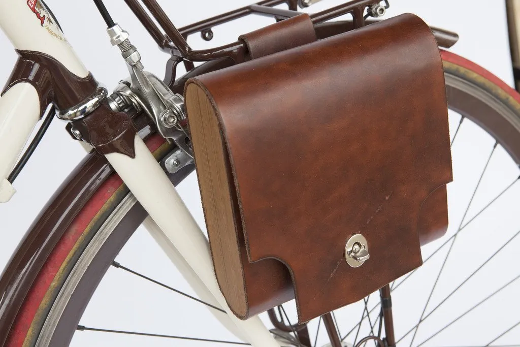 Leather Bicycle Bag - "Pocket Pannier"