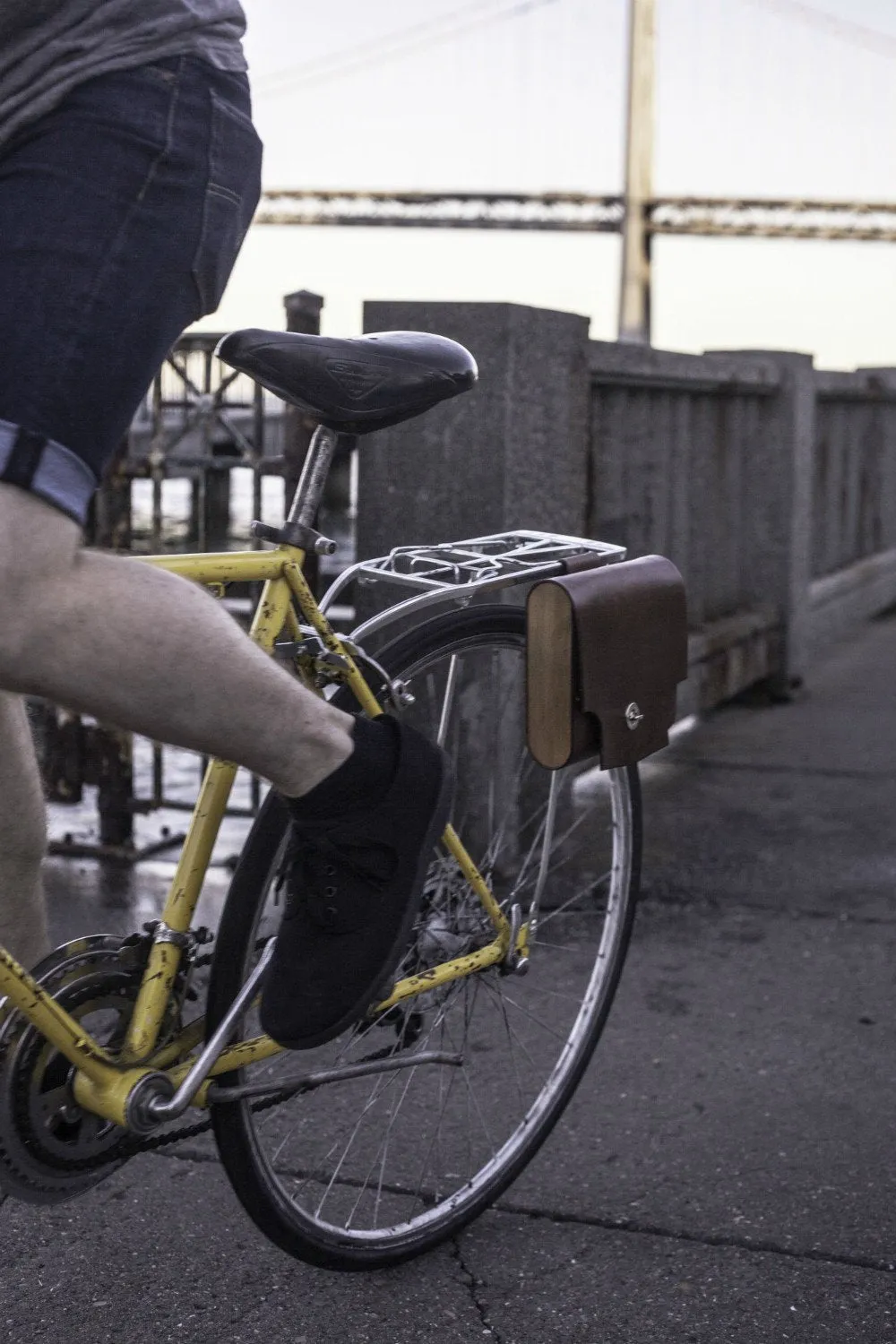 Leather Bicycle Bag - "Pocket Pannier"