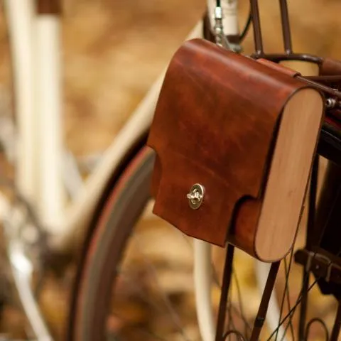 Leather Bicycle Bag - "Pocket Pannier"