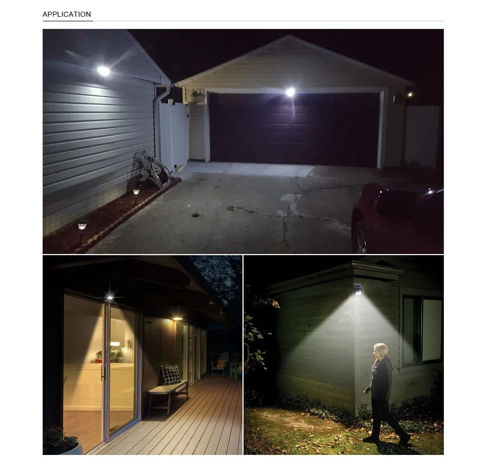 LED flashlight outdoor sensor wall waterproof solar garden street light sensor automatically lamp motion public road Night blubs