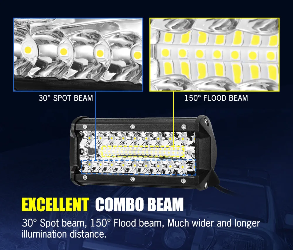 Lightfox 7inch Led Light Bar 1 Lux @ 150M IP68 5,950 Lumens