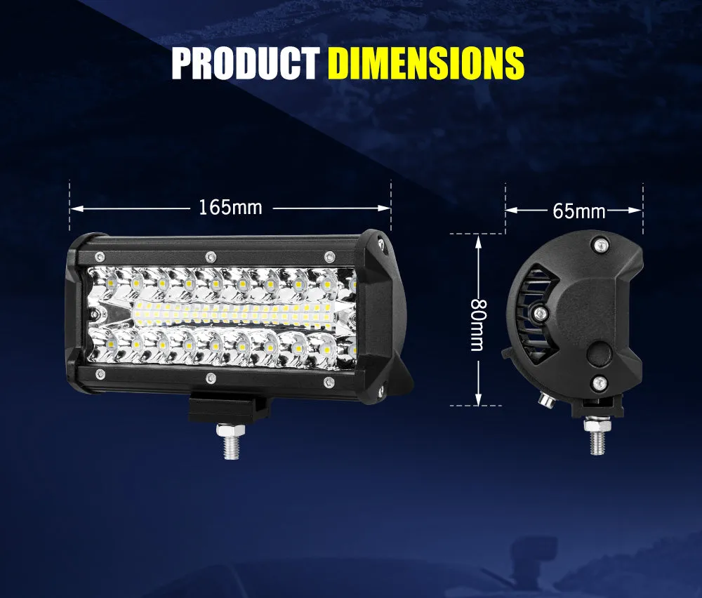 Lightfox 7inch Led Light Bar 1 Lux @ 150M IP68 5,950 Lumens