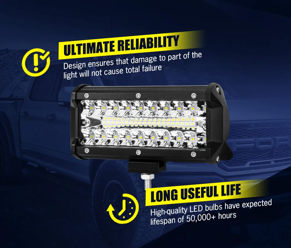 Lightfox 7inch Led Light Bar 1 Lux @ 150M IP68 5,950 Lumens